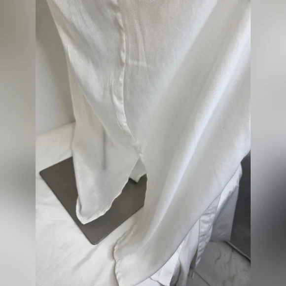 RD & Koko size L Embroidered White  Long Kimono Butom Up - Picture 6 of 12